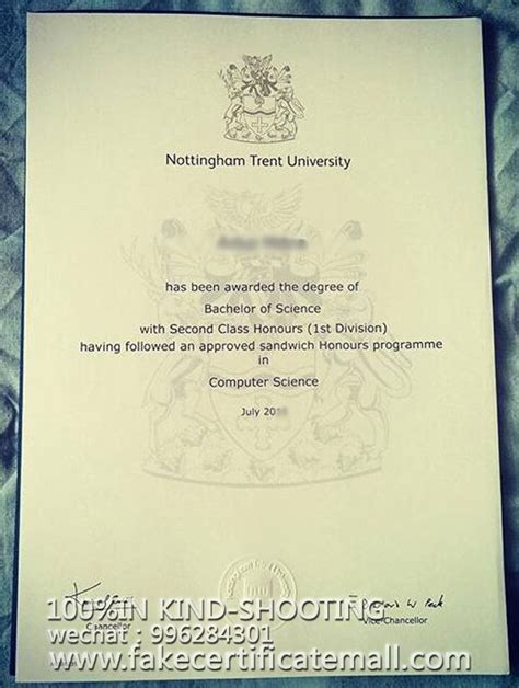 Where Can I Get Nottingham Trent University Certificate Buy Diploma