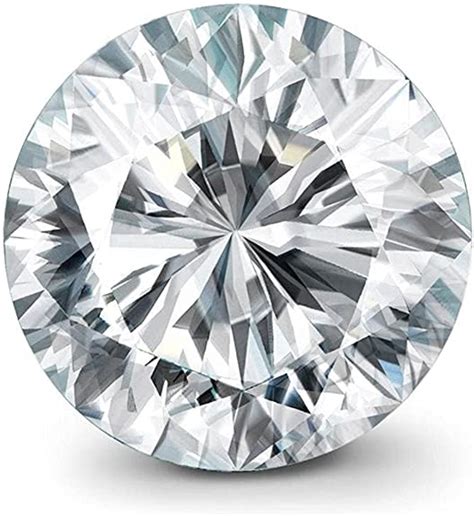 White Color Zircon Diamond Cut Round Loose Gemstone Aaa Quality