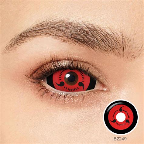 Sharingan Three Magatama For Itachi Sclera Contacts Twinklens