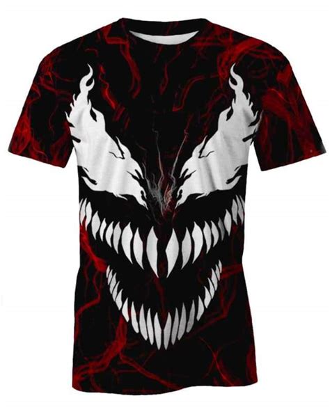 Carnage Face 3d Carnage Clothes Carnage Hoodie T Shirt Bomber