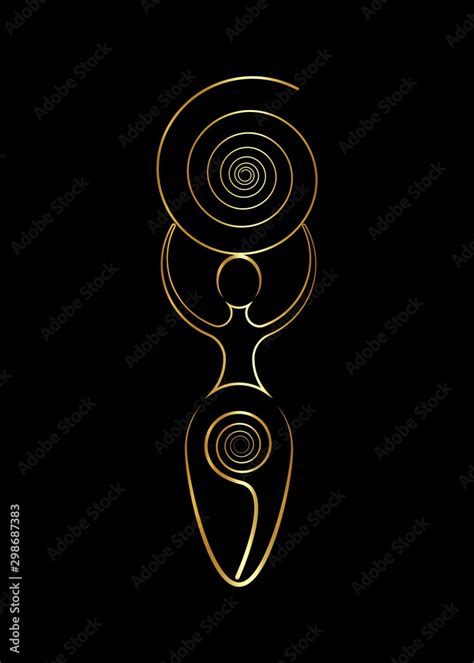 Spiral Goddess Of Fertility Wiccan Pagan Symbols The Spiral Cycle Of Life Death And Rebirth