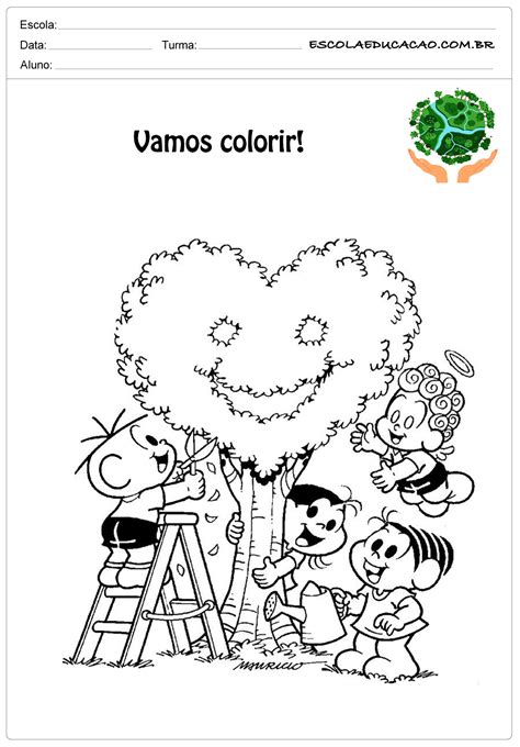 Desenhos Para Colorir Meio Ambiente Vamos Colorir Escola Educação