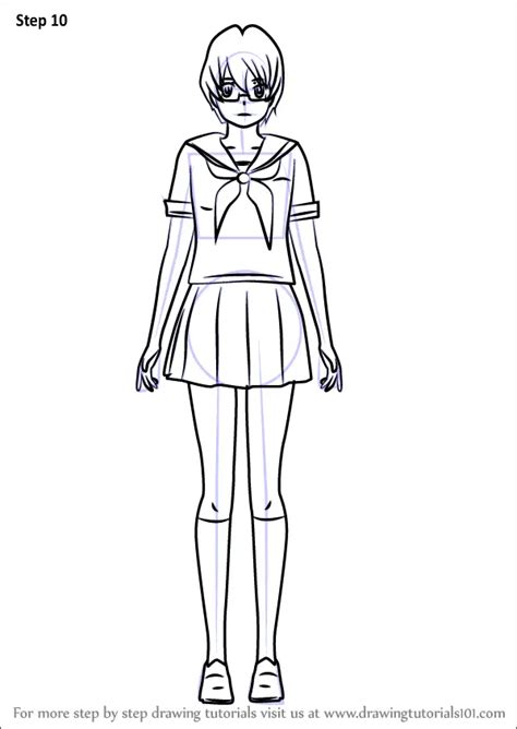How To Draw Info Chan From Yandere Simulator Yandere Simulator Step