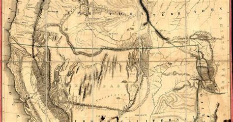 Map Of Oregon And Upper California 1848 Oregon Trail Pinterest