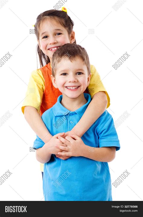 Two Happy Kids Image And Photo Free Trial Bigstock