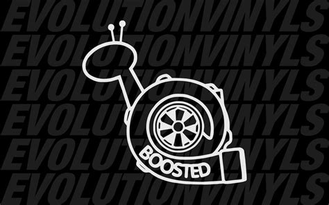 Boosted Snail Sticker Decal Boost Snail Jdm Turbo Ill Fatlace Illmotion