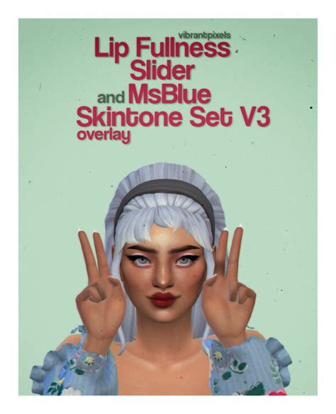 Sims 4 Lip Fullness Slider Msblue Skintone Set V3 The Sims Game
