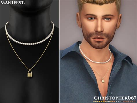 Manifest Necklace Male Christopher067 The Sims 4 Catalog