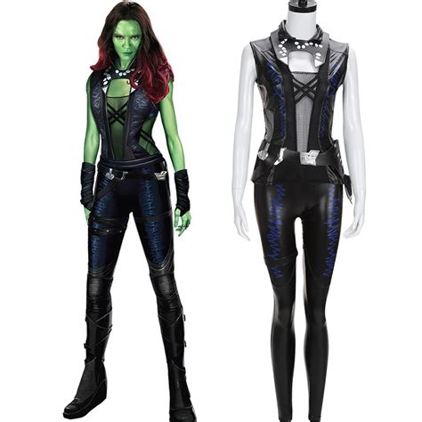 Cosplayflying Buy Guardians Of The Galaxy Gamora Outfit Cosplay Costume For Adult Halloween