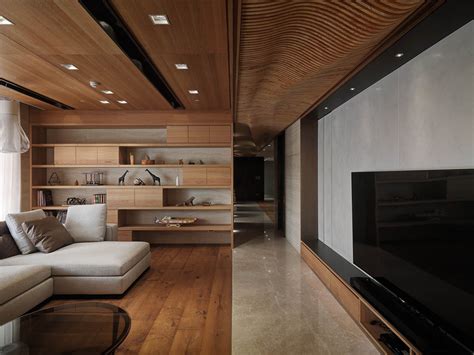 Interior Design For Wooden House Builders Villa