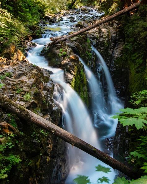 Sol Duc Falls In Olympic National Park Stock Photo Image Of Hike