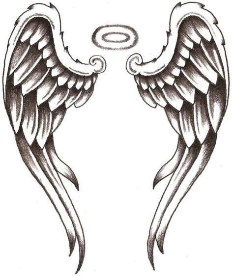 Angel Wing Tattoo Template
