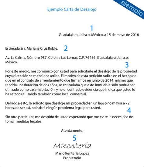 Como Hacer Una Carta De Desalojo De Vivienda 2023