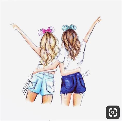 Pin By Zeynepbusra On Best Friend Best Friend Drawings Drawings Of