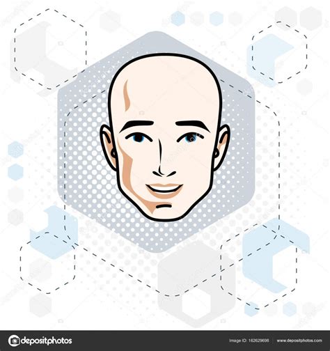 Handsome Male Face Stock Vector Image By ©ostapius 162629698