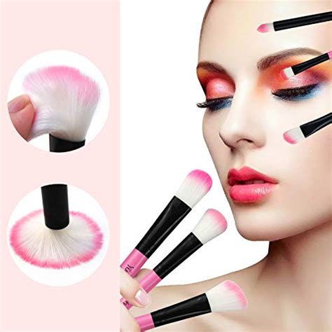 Yuwaku Pink Makeup Brush Set 32pcs Premium Synthetic Brushes Kabuki