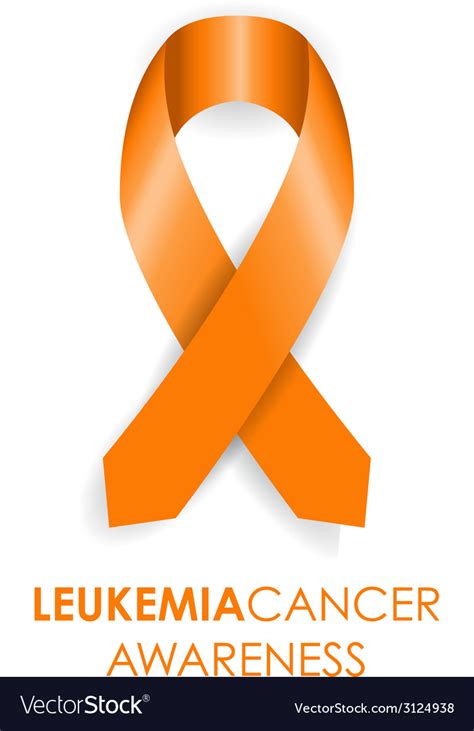 Leukemia Cancer Awareness Ribbon Royalty Free Vector Image