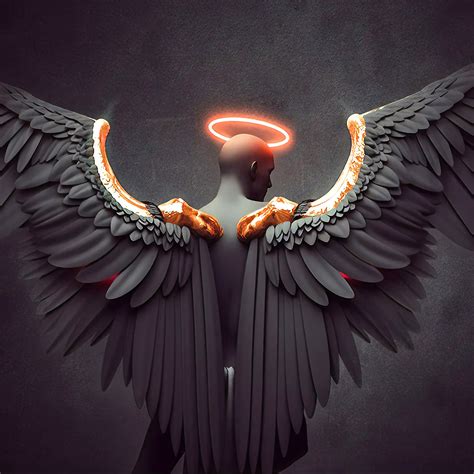 Angel Angel Wings Digital Art 4k 120 Wallpaper