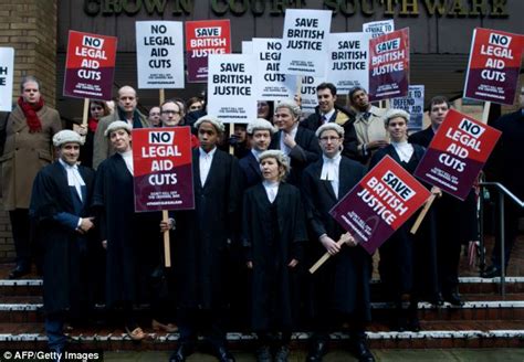 Barristers Walk Out In Protest At Plans To Slash £220million From Legal Aid Budget Daily Mail