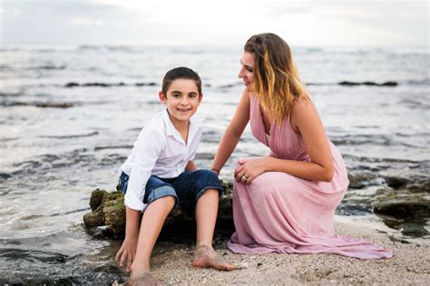 Des photos de famille à la Réunion Des vacances entre mère et fils