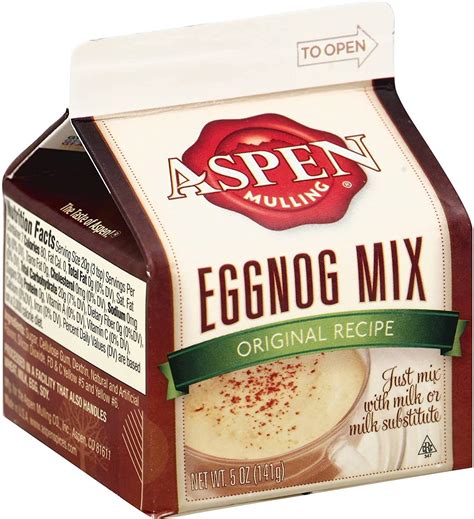 Aspen Taste Mix Eggnog 5 Oz Pack Of 36 Amazonca Grocery