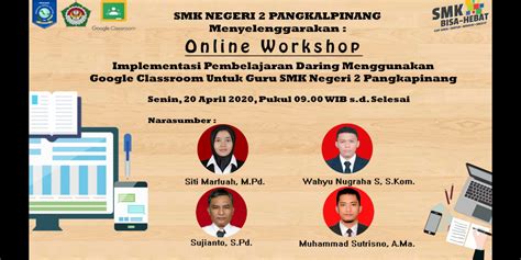 Hal yang bisa dilakukan untuk meningkatkan kemampuan adalah mengikuti seminar dan pelatihan. Workshop Online Pembelajaran Daring - Selamat Datang di ...