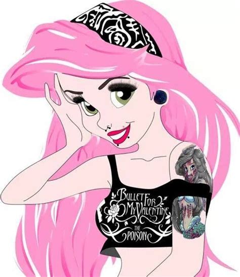 Ariel Emo Disney Dark Disney Disney Pixar Punk Disney