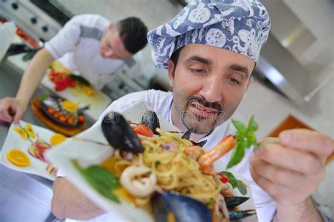 Chef Preparing Food Stock Photo Image Of Education Instructor 49254512