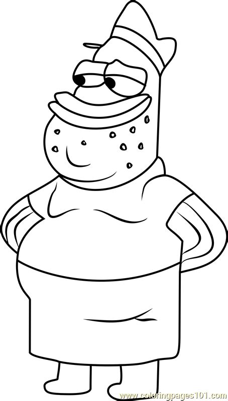 Spongebob squarepants, also simply referred to as spongebob, is an american animated comedy television series created by former marine biologist and animator stephen hillenburg for nickelodeon. Jim Coloring Page - Free SpongeBob SquarePants Coloring ...