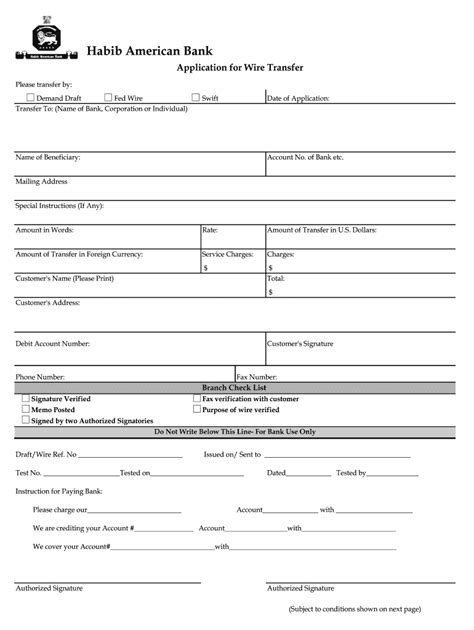 A wire transfer is also a form of electronic payment, occurring between two banks. Wire Transfer Form - Fill Out and Sign Printable PDF ...