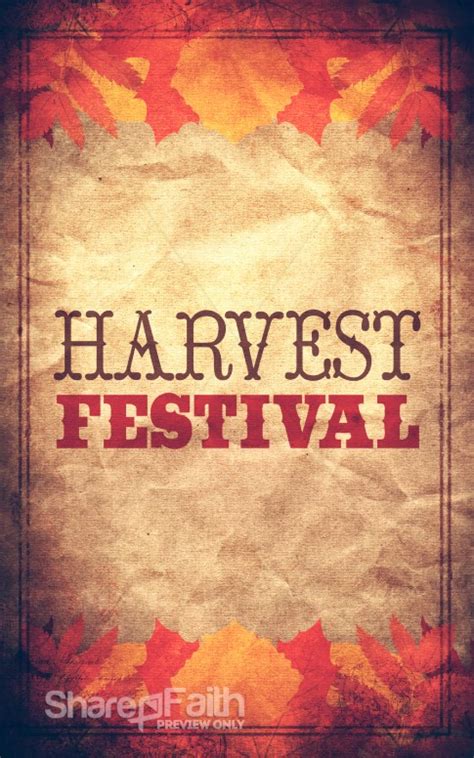 Harvest Festival Bulletin Cover Harvest Fall Church Bulletin Covers