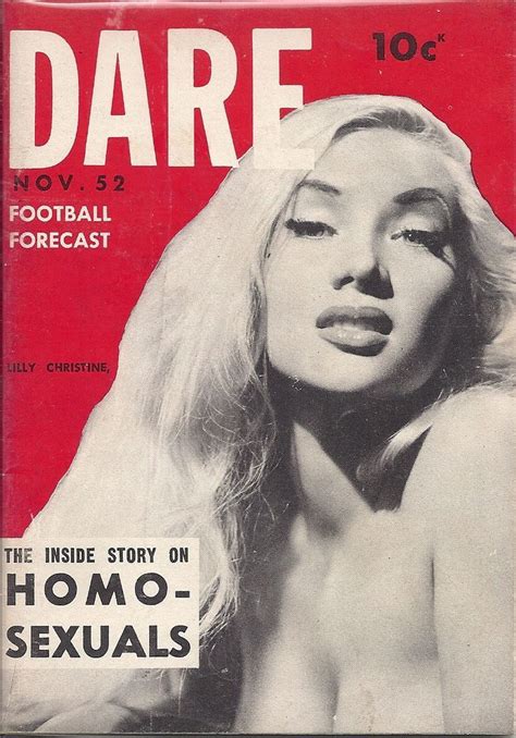 Lilly Christine Lgbt History Movie Covers Pulp Art Burlesque Dares