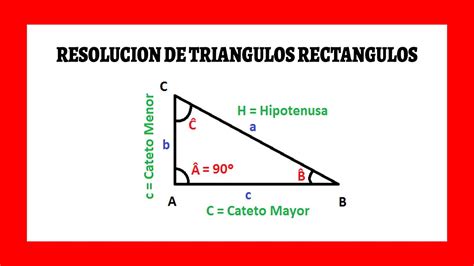 RESOLUCIÓN de TRIANGULOS RECTANGULOS YouTube
