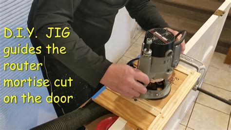 How To Use A Hinge Mortising Jig Youtube