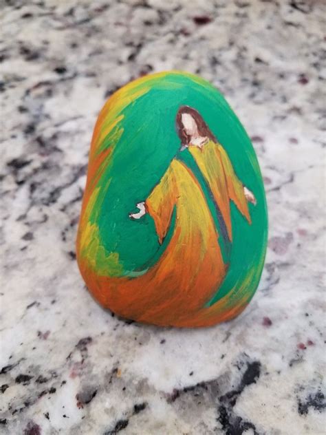 Jesus Rock Painting Easy Rock Painting Acrylic Paint If You Find It