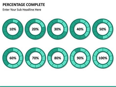 Percentage Complete Powerpoint Template Sketchbubble
