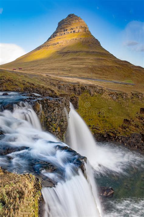 The Kirkjufell The Church Mountain Located In West Iceland Stock Photo