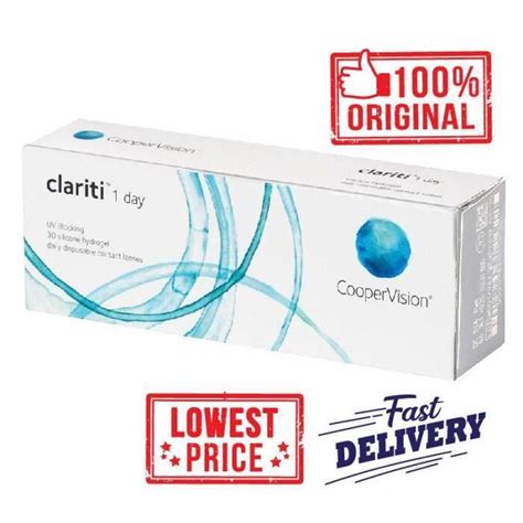 Clariti 1 Day 30pcscooper Vision Silicone Hydrogel Daily Contact