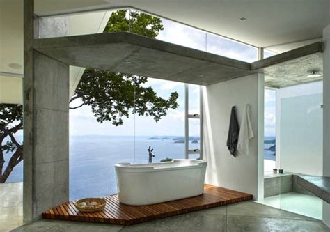 The Most Beautiful Open Air Bathroom Designs Beach House Bathroom