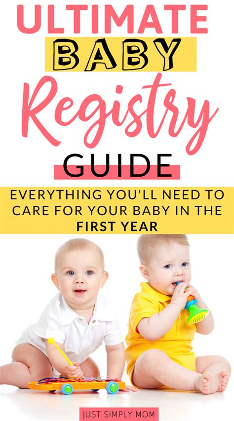 The Ultimate Baby Registry Guide Just Simply Mom