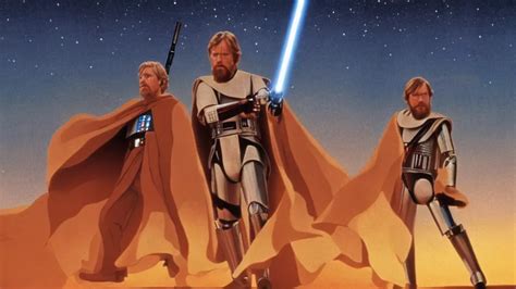 Film Still Luke Skywalker Obi Wan Kenobi R2 D2 C 3po Stable Diffusion