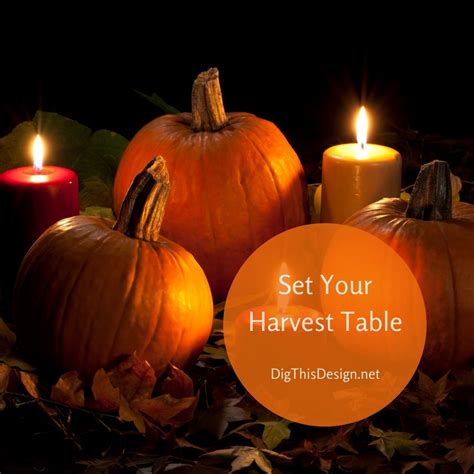 Set Your Harvest Table With Pumpkins And Greenery