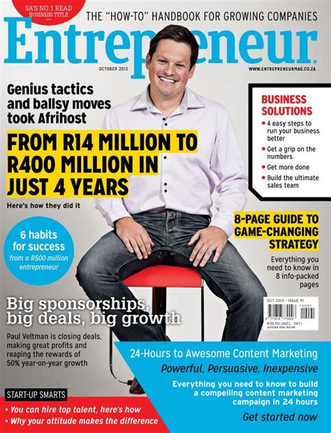 Entrepreneur Magazine South Africa Back Issue October 2013 ...