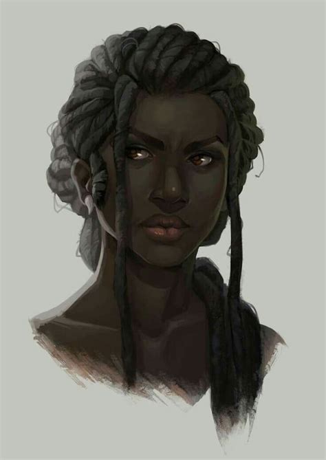 Malhawi Female Art Black Women Art Character Portraits