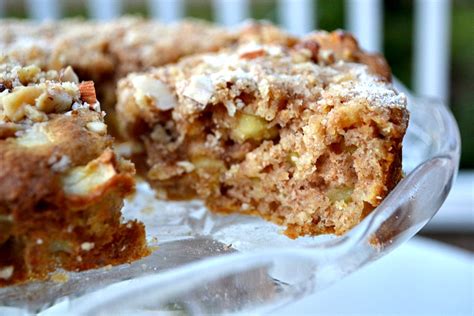 Years ago i learned the tip of baking with a soda instead of using oil in cake neh…. Low Fat Apple Cake | The Realistic Nutritionist