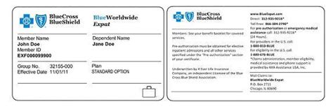 Five things to look for on your bcbs id card | blue cross. Медицинское страхование в США - Моя Америка