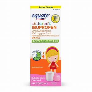 Equate Children 39 S Ibuprofen Suspension 100 Mg Per 5 Ml Nsaid