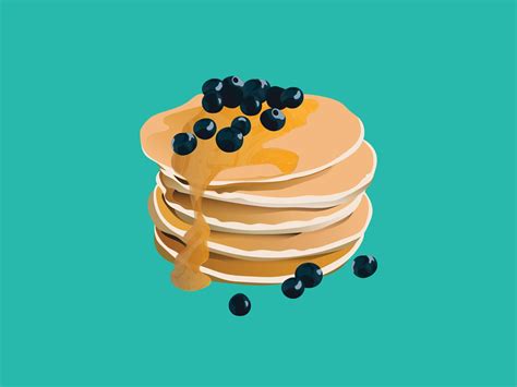 Blueberry Pancake By Alyssa Arizabal On Dribbble
