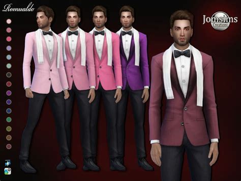 Romualdo Outfit Found In Tsr Category Sims 4 Male Formal Sims 4