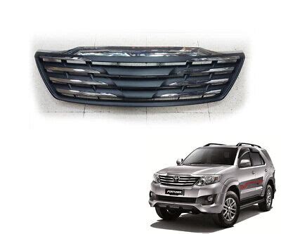 Fit Toyota Fortuner Dr Front Grille Matte Black Chrome